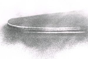 Pigment på snö efter storm Öland/Pigment on Snow after storm 1994